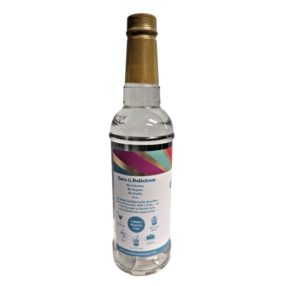 ZEROLICIOUS Coconut Sugar Free Syrup 0 Calories or Carbs 25.4 ounces NEW - Picture 3 of 6